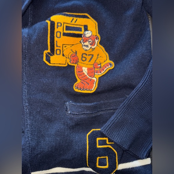 Navy blue varsity sweater - Picture 2 of 4